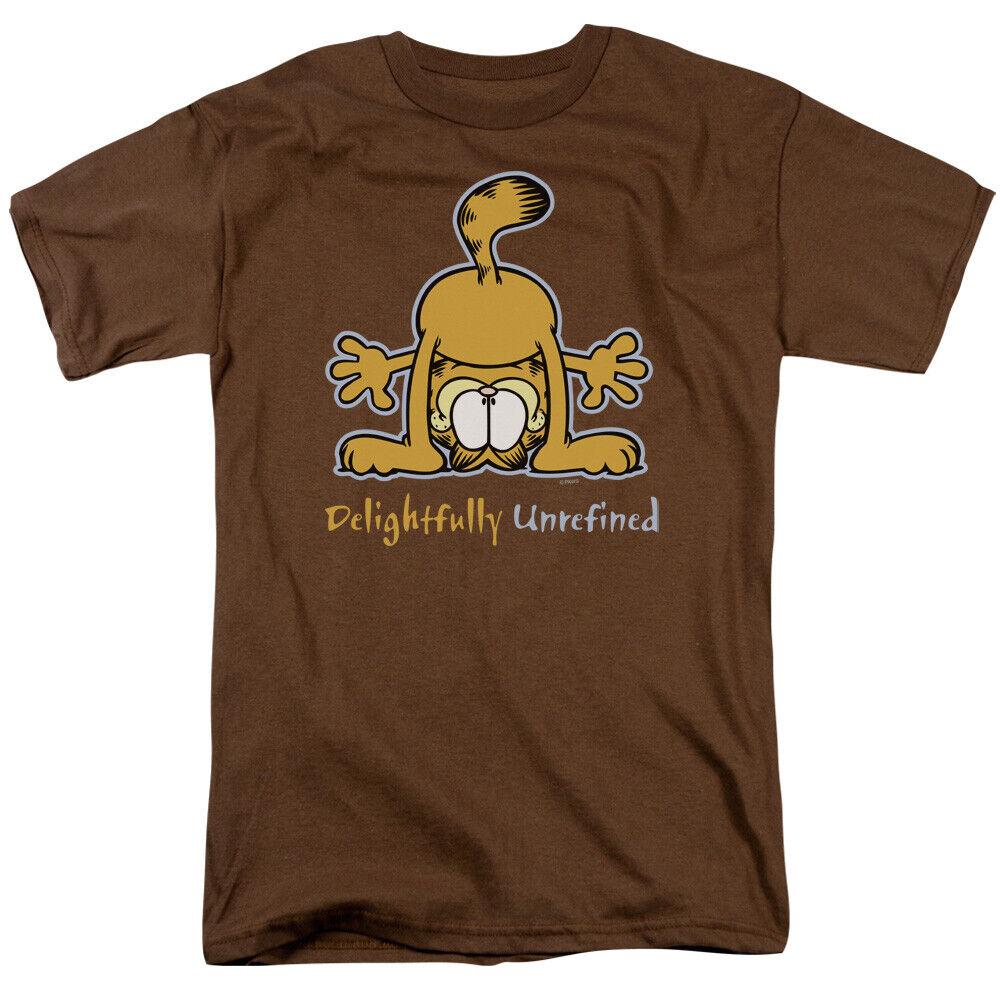 26 Garfield Delightfully Unrefined T Shirt Mens Licensed Cat Comic Tee Coffee Unisex T-Shirt M