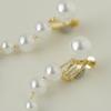 Silver Needle Pearl Long Fringed Stud Earrings French Retro Elegant Temperament Earrings Light Luxury High-end Personalized Earrings