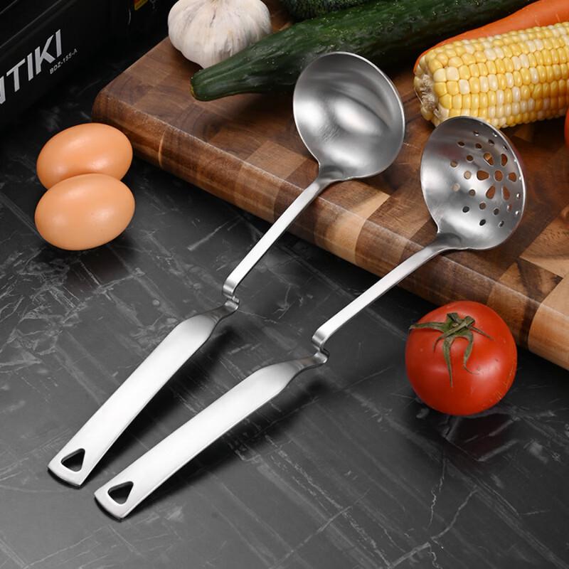 ZISIZ 304 Stainless Steel Hanging Soup Ladle (Pack of 10)