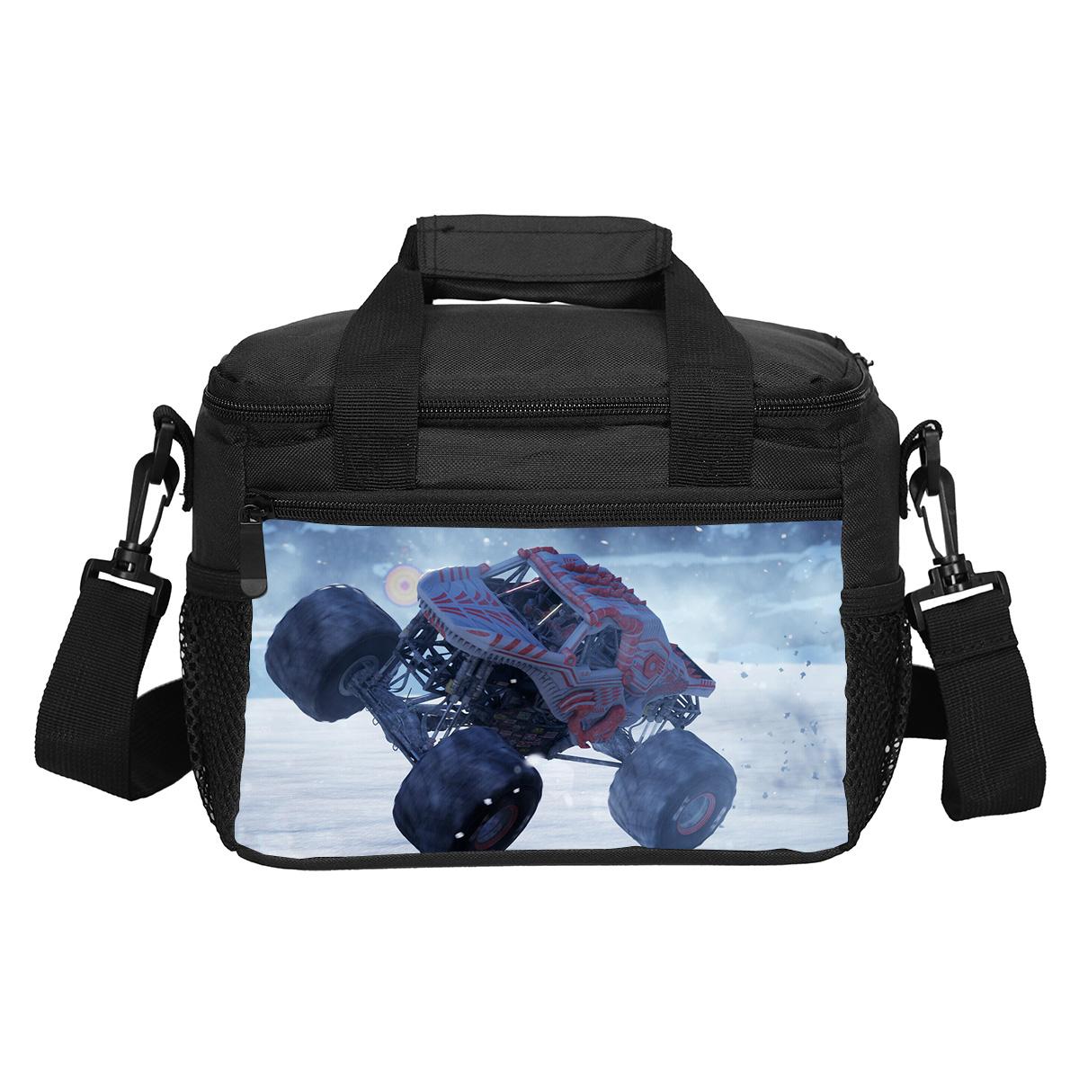 Monster Jam broodzak praktisch cartoonprint voor mannelijke en vrouwelijke studenten, school- en kantoorpersoneel, de beste metgezel