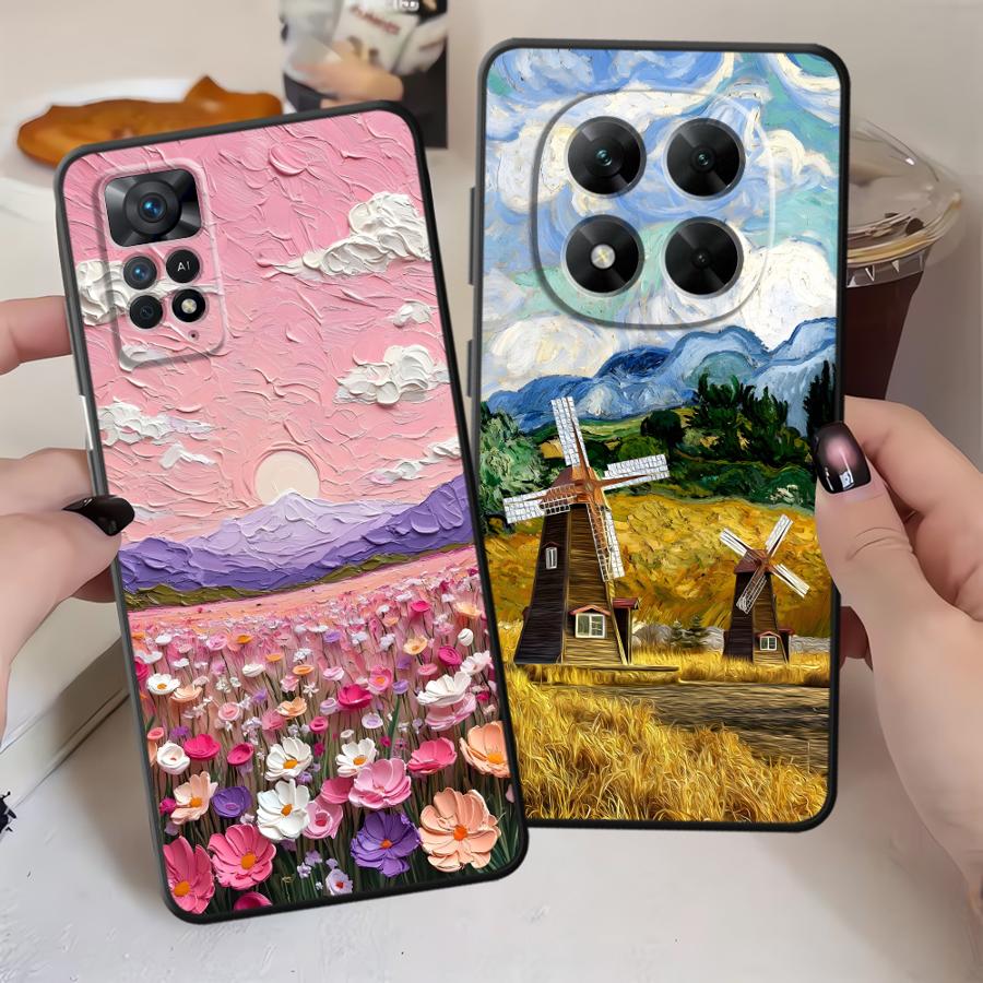 Case for Xiaomi Redmi Note 14 12C 13C 10 14C A4 A5 12 11 13 Pro Plus A3 9 8 7 K80 A1 Phone Cover A1 K40 A2 Creative Oil Painting