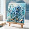 Kit Pittura Perle Finitura Scintillante Mezzo Tondo Perle Kit Artigianato Fai da Te Kit Arte Oceanica Decorazione Parete Casa