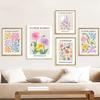 Flower Poster Canvas Painting Abstract Art Flower Market Print Nordic Style Wall Art Picture for Living Room Home Decoration