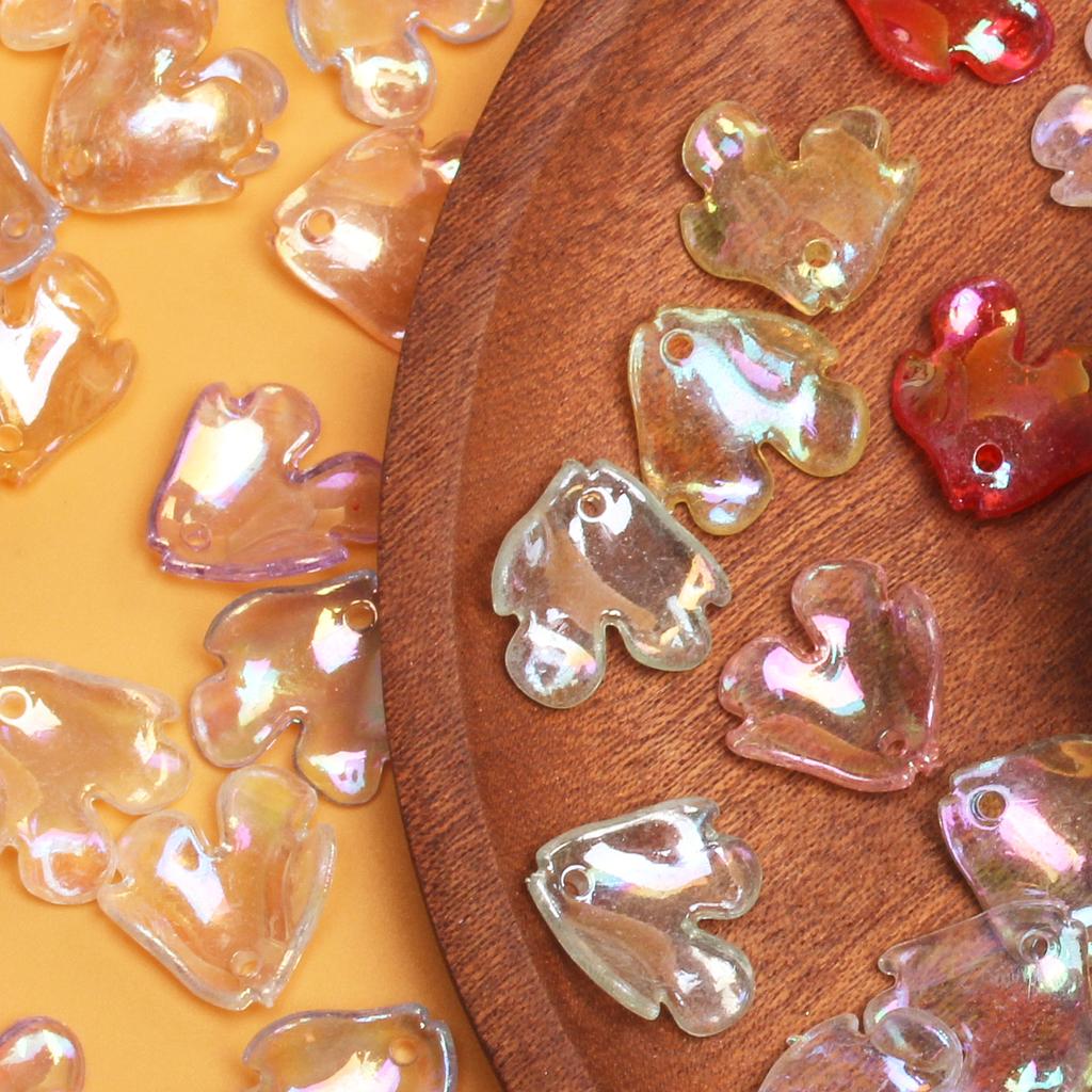5Pcs 19*18.5mm Acrylic Colorful Peony Petal Shape Loose Beads DIY Bracelet Necklace Handmade Jewelry Making