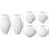 Modern Vase, White Minimalist Small Flower Holders for Pampas Grass Decor, Coffee Table & Shelf Decor, Abstract Vases for Flower Bouquet, Trendy Home