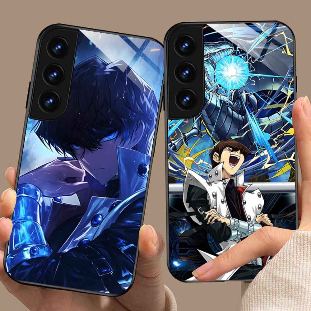 Yugioh Seto Kaiba Phone Case for Samsung Galaxy S26 S25 S24 S23 S22 S21 S20 Note20 Plus FE Ultra Glass Protective Cover