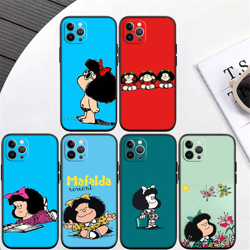 MH88 Mafalda Phone Shell for Samsung S20 S21 S22 S23 S24 FE Ultra Plus Lite S21S A55 A07 A17 F06 F16 M06 M16 M56 A36 A37 A57