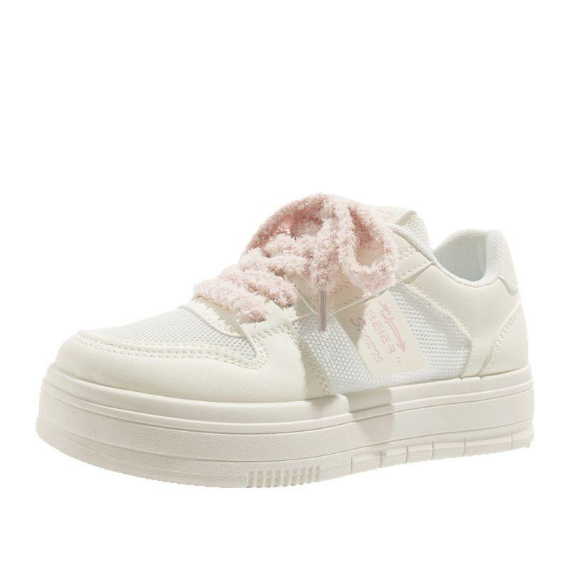 Mesh 22 new summer thin with skirt breathable casual platform white board shoes