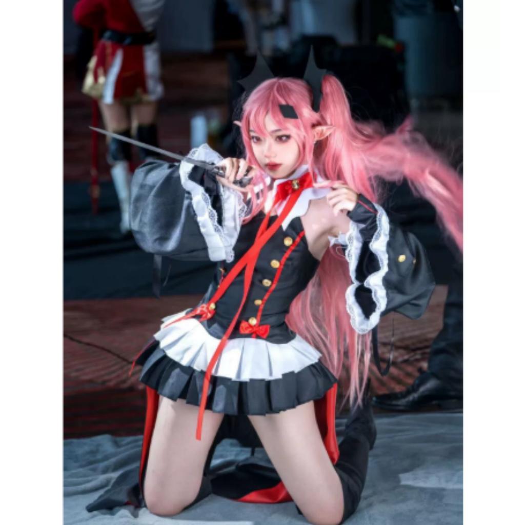 Anime Seraph of the end Krul Tepes Cosplay LolitaDress Vampire Costume Uniform