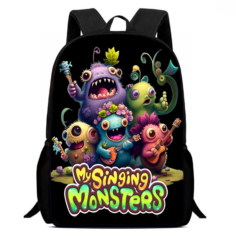 My Singing Monsters Student Schoolbags Boys and Girls Fashion Backpacks Kidsren's Backpacks