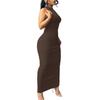 Abito Tank Bodycon Sexy da Donna Abiti Maxi Lunghi Basic Senza Maniche Festa Club Spiaggia Abiti da Sole