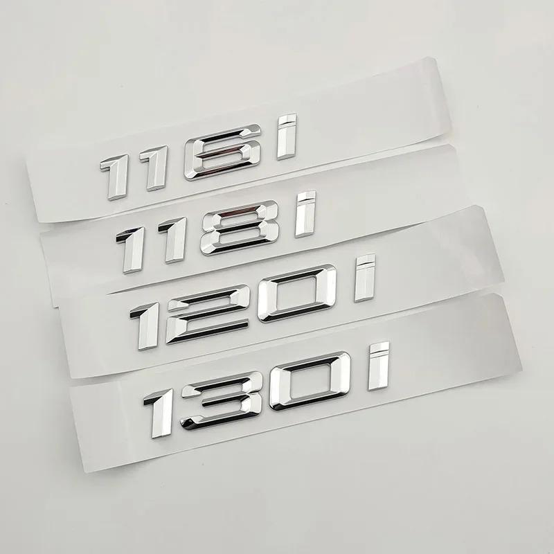 ABZ1 Chrome Car Rear Trunk Letters Badge Sticker For Series1 BMW 114i 116i 118i 120i 125i 130i 140i F20 E87 Logo External Decoration