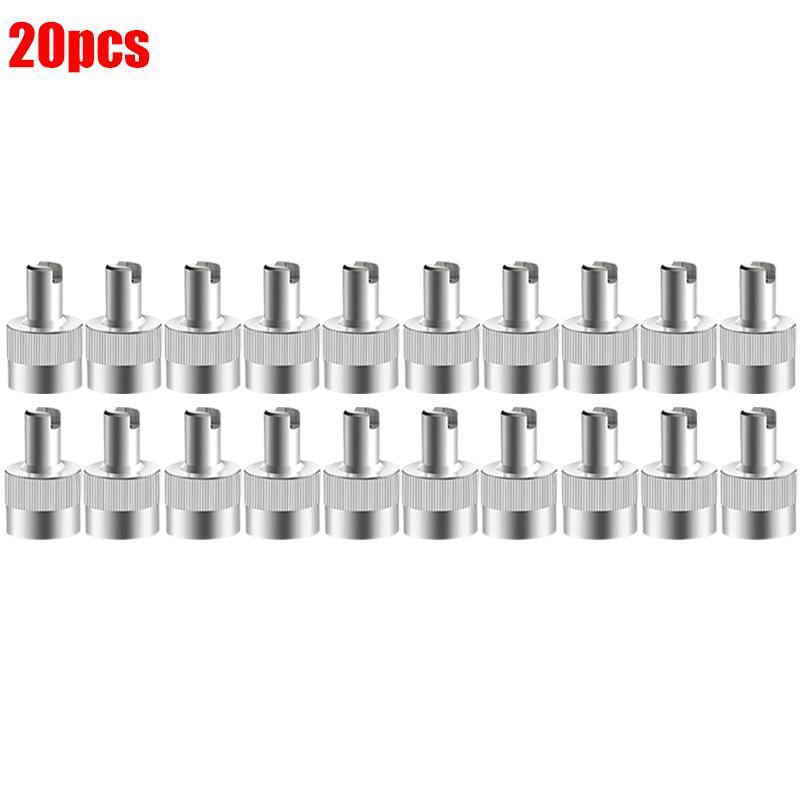 10/40pcs Copper Slotted Head Tire Valve Stem Cap with Core Remover Tool for Auto Motorcycle Bike Tire Wheel Stem Air Valve Caps