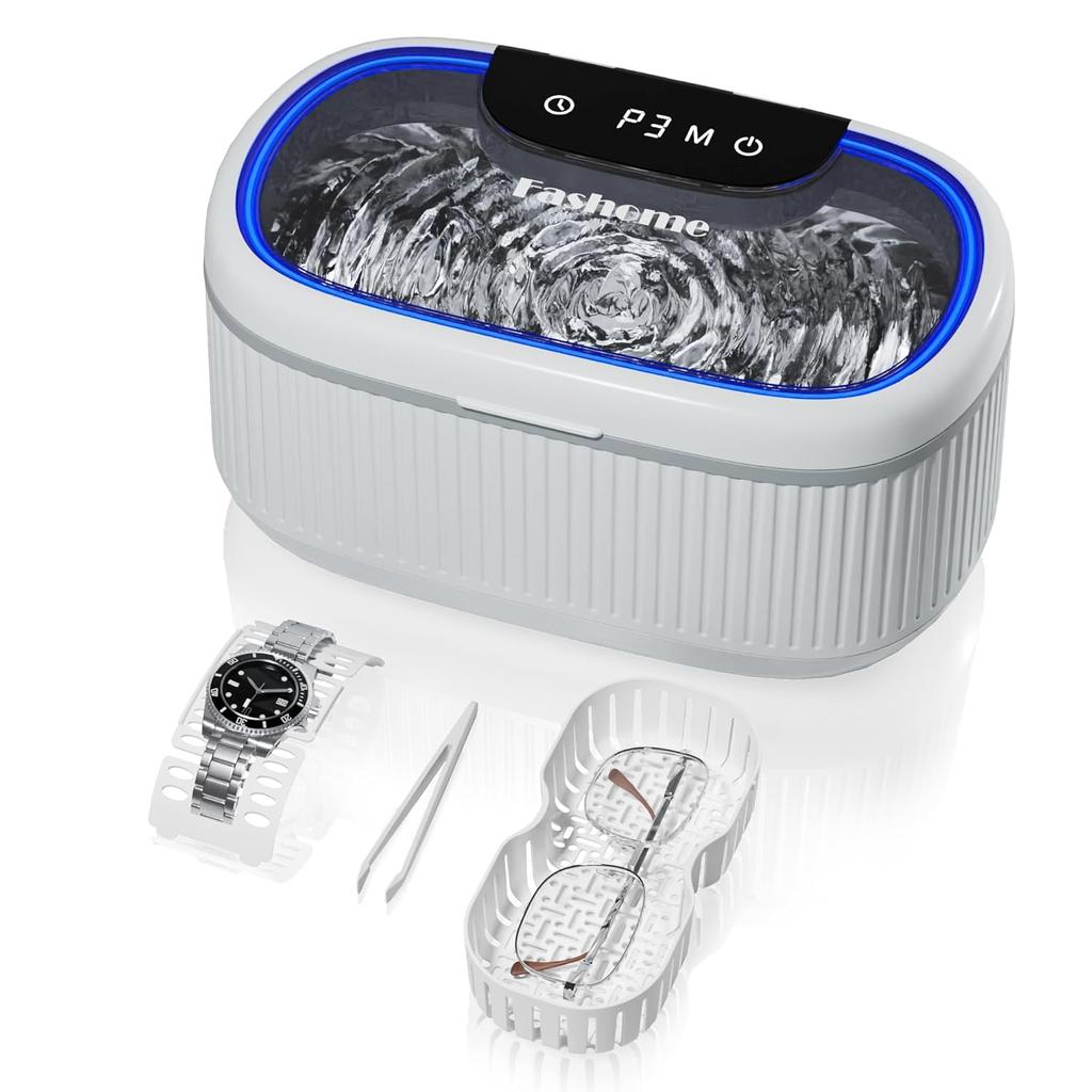 Ultrasonic Cleaner 45000Hz 550ml Smart Ultrasonic Cleaner power switching timer setting Powerful vibration Glasses cleaner DEGAS mode Denture cleaner