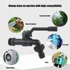 Single Handle Outdoor Water Tap Weatherproof Design Rotating Nozzle Maintenance Without 1/2x3/4 for Garden Hose Connection