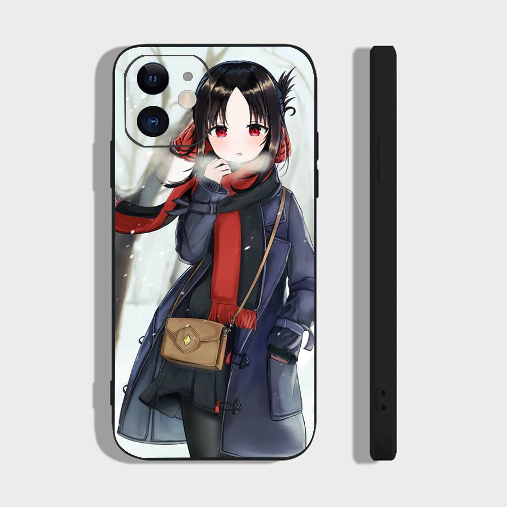 Shinomiya Kaguya Anime Kaguya-sama Love Is War Phone Case For IPhone 17 Air 16 15 14 13 Pro Max 11 12 Black Silicone Cover