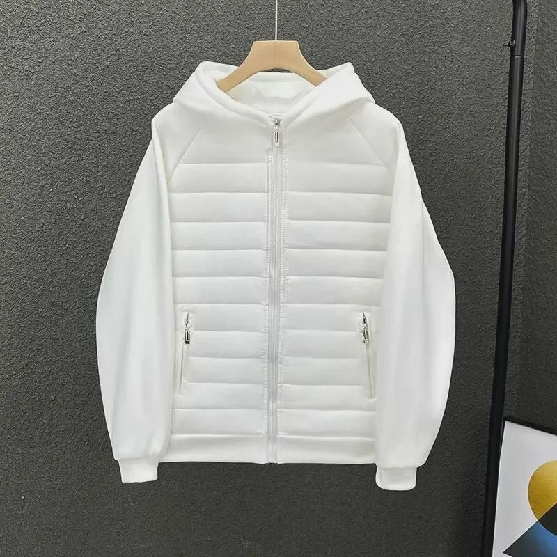 Men's Cotton Hooded Sweater: Autumn/Winter Casual Solid Color Jacket