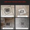 Tile Measurement Locator Floor Drain Ruler Architectural Scale Ruler 50 Hole Pattern Measuring Tool