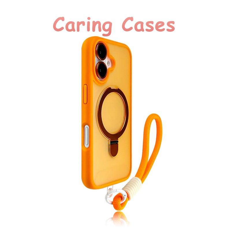 

For iPhone 17 Pro Max Case Green Matte Magnetic Metal Ring Stand Shockproof Compatible with iPhone 16 15 14 13 12 11 iPhone 15 Pro Max