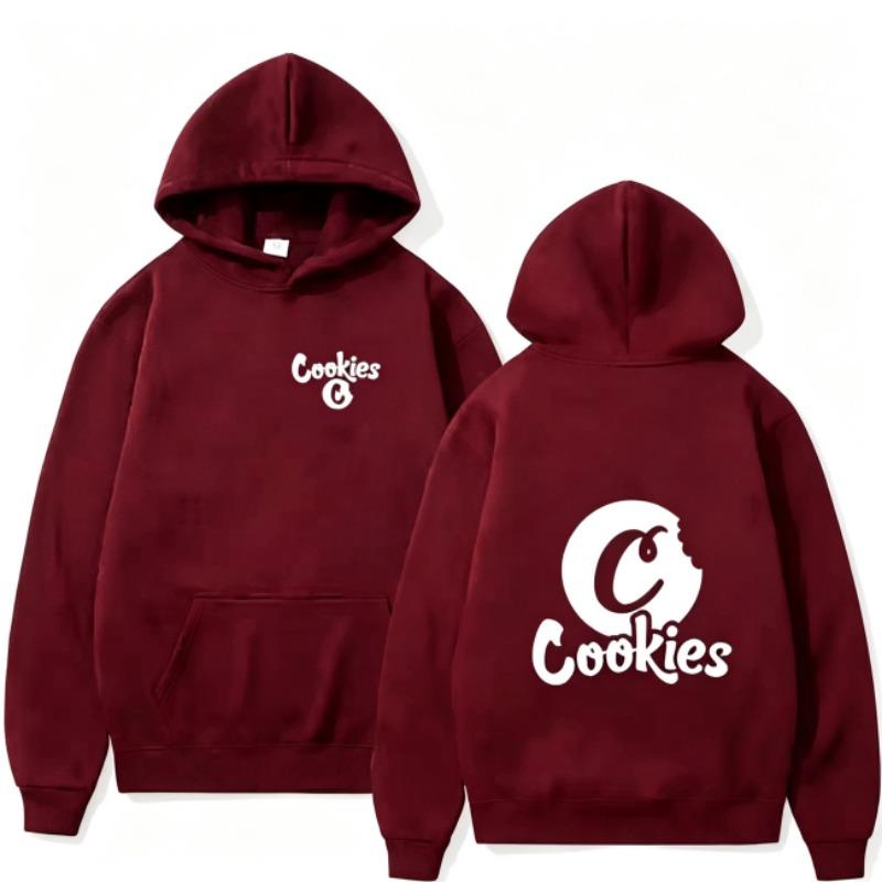 Autumn Men's Women's Hoodies Cookies Letter Printing Unisex Fashion Pullover Long Sleeves Loose Casual Vintage Sweatshirts