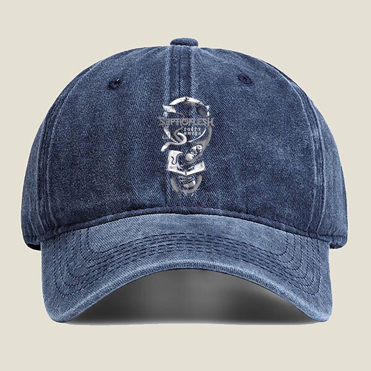 

Reproflex2 Band Art Fashion Washed Baseball Cap Hat Outdoor Activities One Size темно-синього кольору