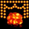 Artificial Marigold String Lights, Hanging String Lights Decorations, For Diwali, Horror Atmosphere Decorations, Total Length 10 Feet, 20 Lights