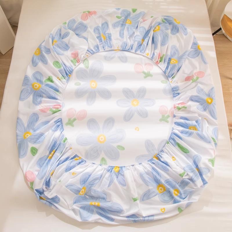 Sábana Bajera No se decolora No hace bolitas Sábana de una pieza Antideslizante Multiespecificación Ropa de Cama Cubrecama Protector