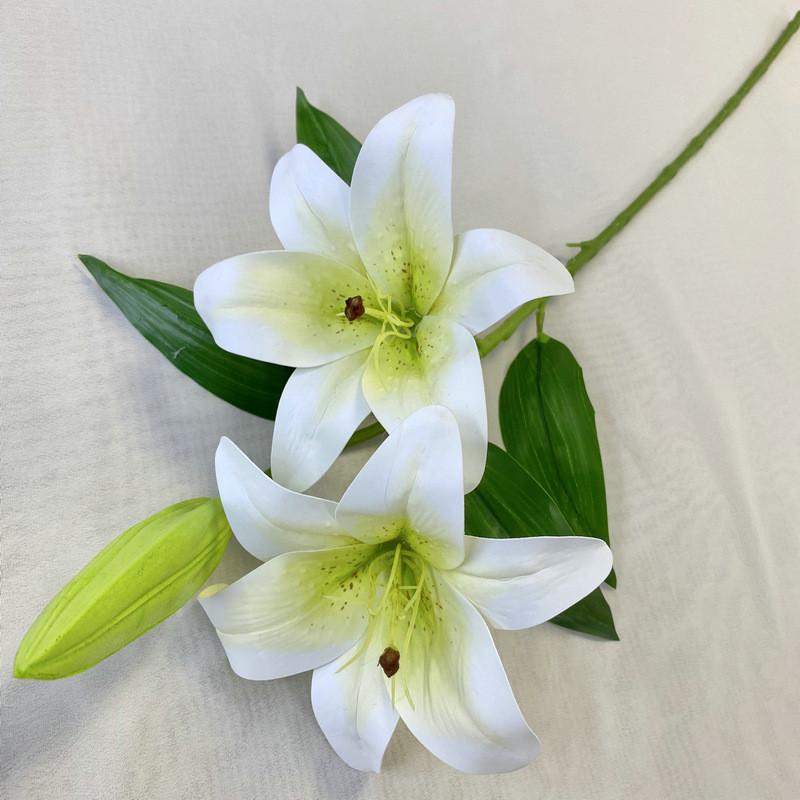 3d Lily Artificial Flower Wedding Arrangement With Durable Material For Special Occasions белый
