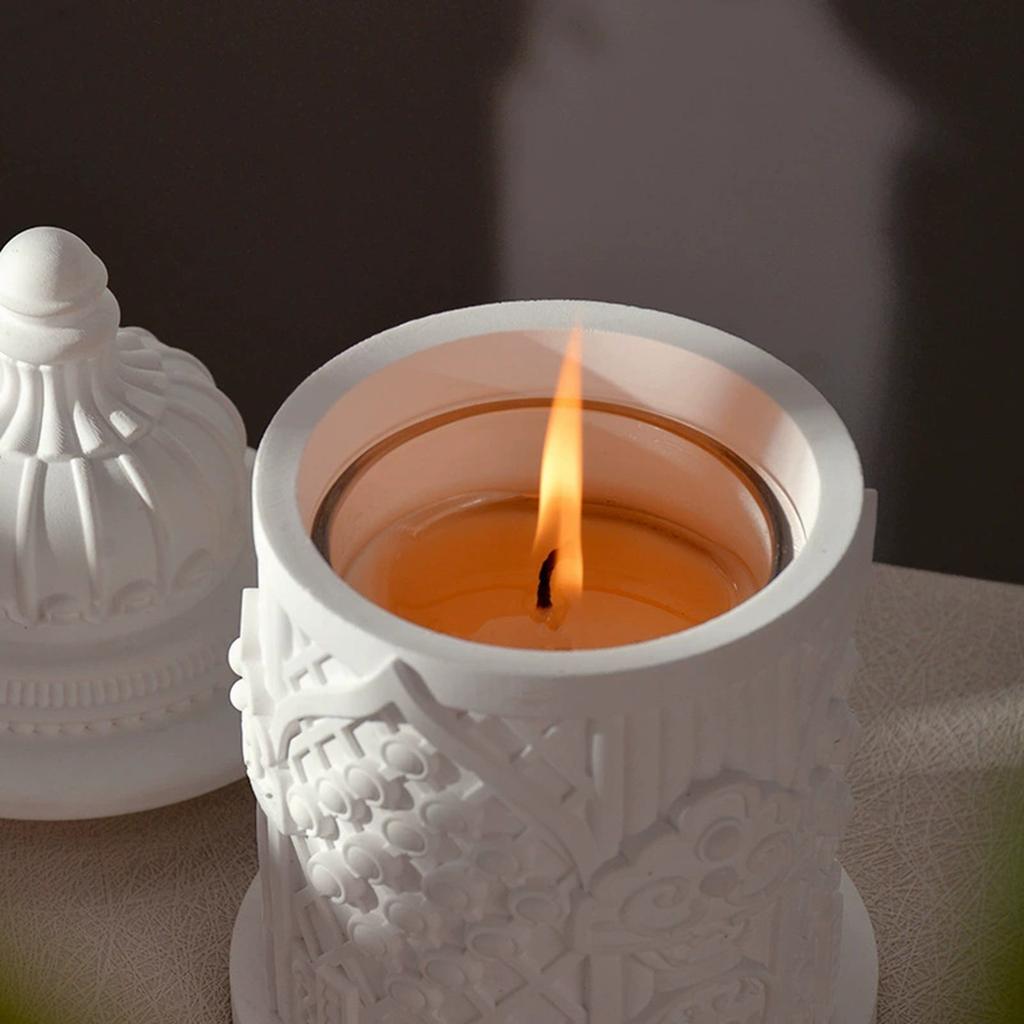 Silicone Mould for Candle Making and Resin Art Castles Memories Storage Cup Crafting Nordic Designs Home Decoration