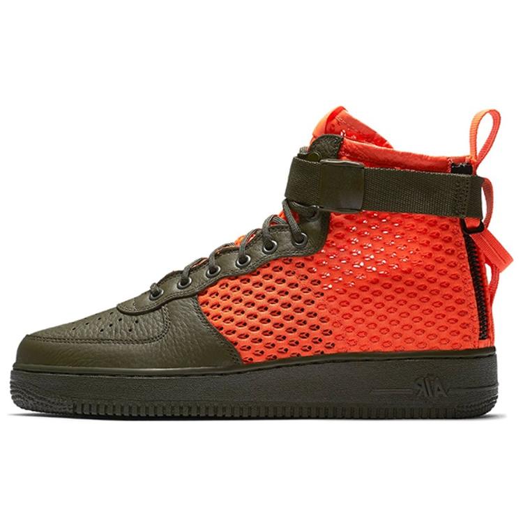 

Новые Nike Sf Air Force 1 Mid Cargo Khaki Total Crimson AA7345-300 40.5