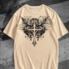 Dark Hip-Hop Men's Printed Summer Short-Sleeve T-Shirt, Casual and Fashionable, Suitable for Daily Wear