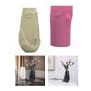 Flowerpot Moulds Vase Molds Human Face Shape Flowerpot Molds Epoxy Resin Mold Pen Storage Holder Molds for Crafting