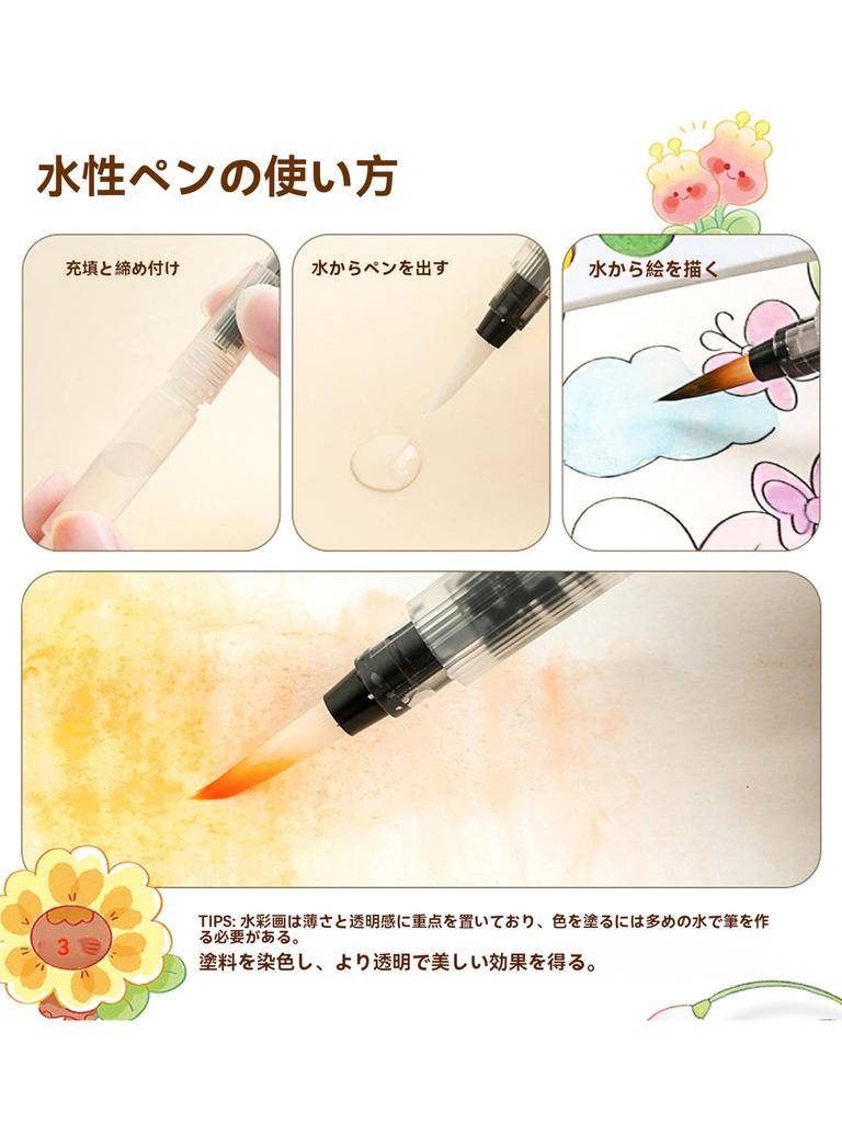 AAGWW Easy Drawing Water Coloring Book for Multiple Play Includes Solid Cardboard To Prevent Ink and DIY for Elementary School Great Gift Forest Kids,