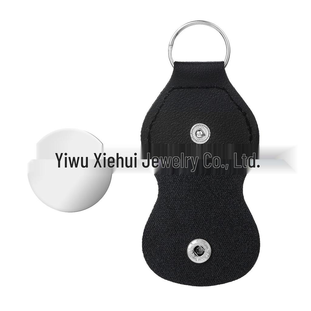 Engraved Leather Buckle Pocket Hug with Decision and Lucky Coin