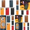 Stylish And Durable Leather Iphone 13 Pro Max Case With Magnetic Adsorption Available In Different Colors