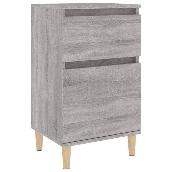 VidaXL Table de chevet sonoma gris 40x35x70 cm 819704