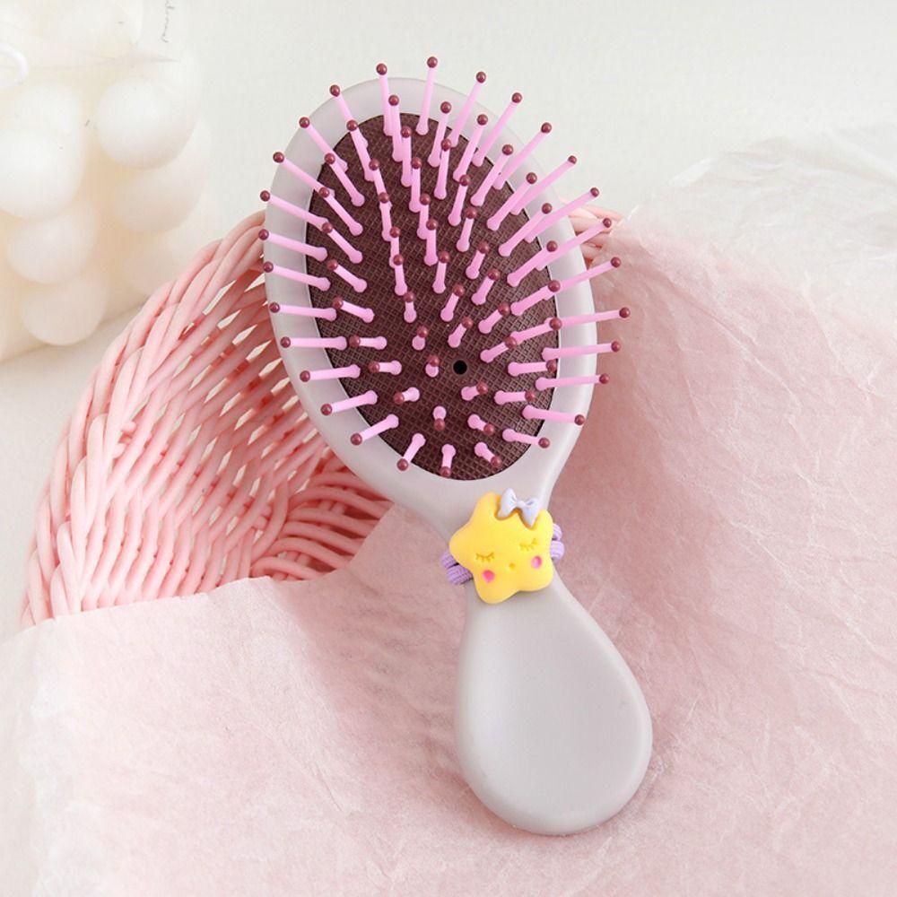 Mini Portable Small Massage Untangling Hairbrush Cartoon Air Cushion Hair Brush;