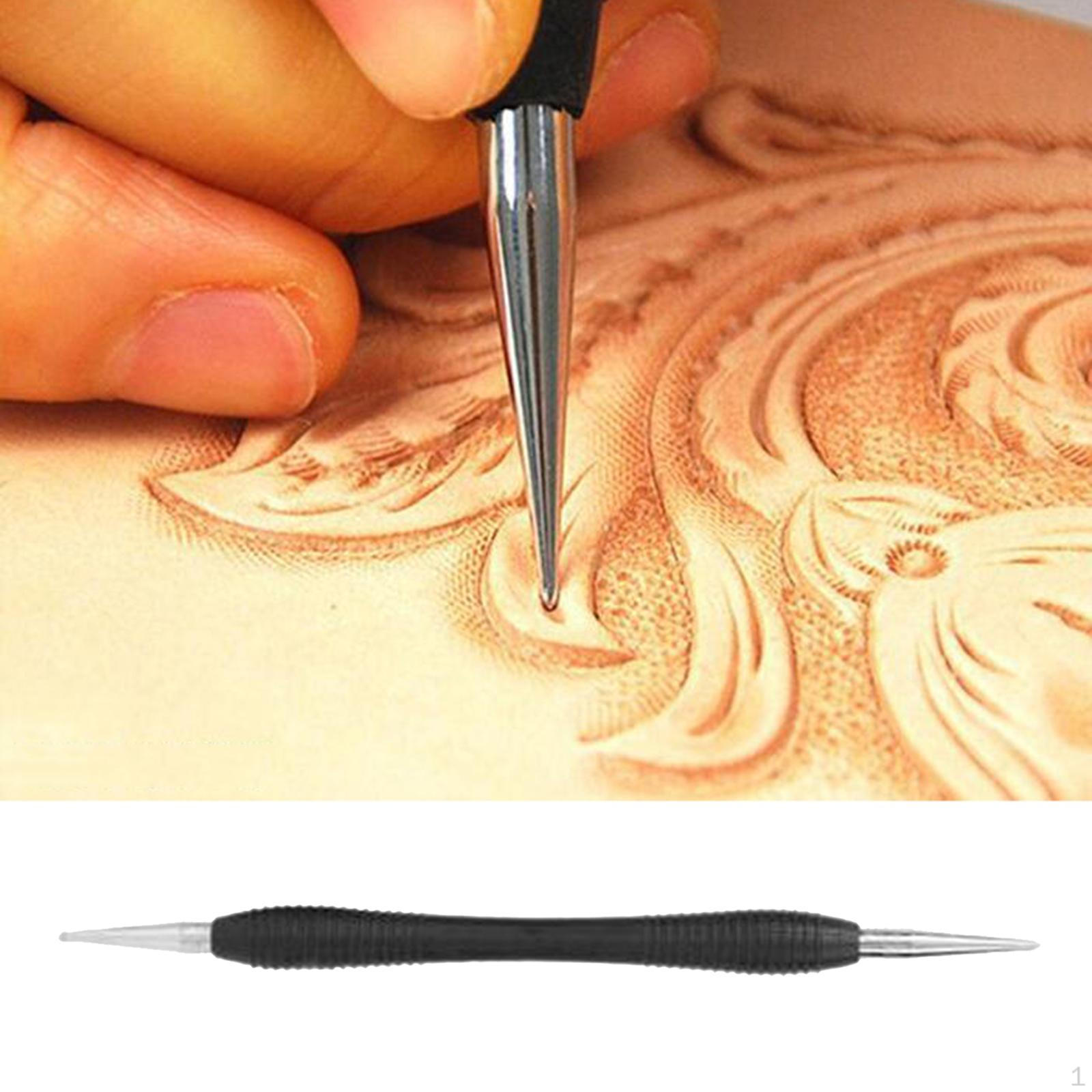 Штамп Инструмент для моделирования и резьбы Ложка Шарики Тиснение Кожевенное ремесло Cone Head