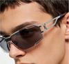 New Arrival UV400 Sunglasses Future Tech Aliens Frame Irregular Orange/White/Red Catwalk Hip Hop Colorful Coating Y2K Punk Style