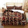3D Hip Hop Rapper Bettwäsche-Set, Bettbezug Decke Bett-Set Steppdecke Kissenbezug, King Queen Twin Größe Jungen Mädchen Erwachsene