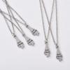 5pcs Set Simple Five People Splicing Best Friends Letter Five-pointed Star Pendant Necklace for Women Men Birthday Jewelry Gifts