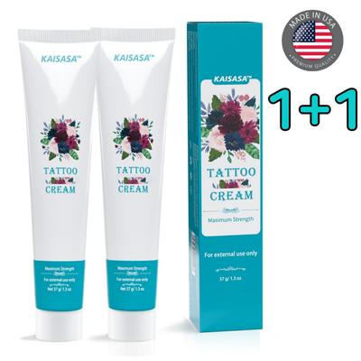 KAISASA Tattoo Cream Tattoo Care Cream Scalp Eyebrow Waxing SMP MTS Hairline Plasma Mole Relief Ointment 1.3oz, 2 Pieces
