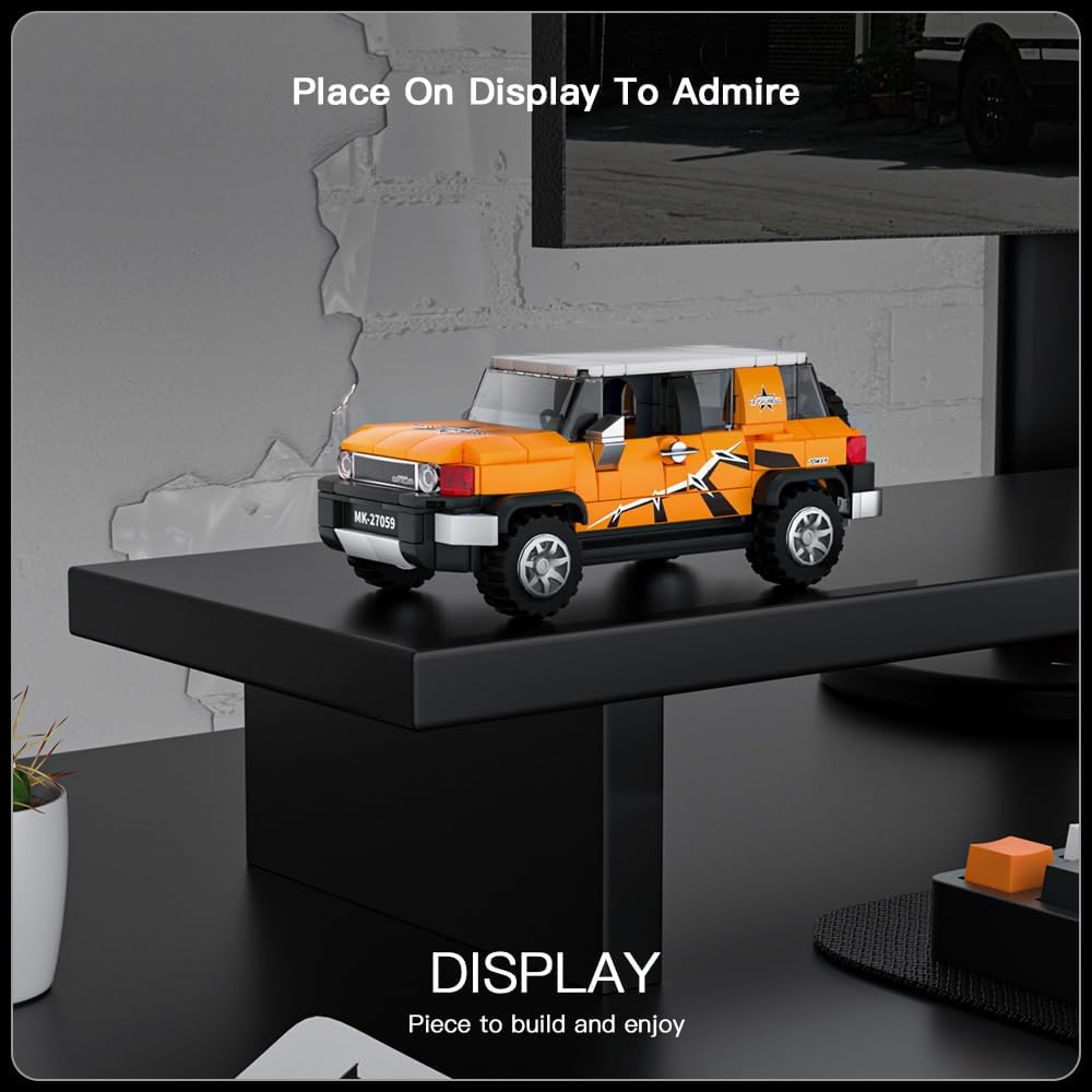 MOULD KING Véhicule tout-terrain Pickup 27056/27057/27058/27059, ensemble de construction, modèle de voiture à collectionner, bloc de voiture, cadeau pour enfants de 8 ans et plus