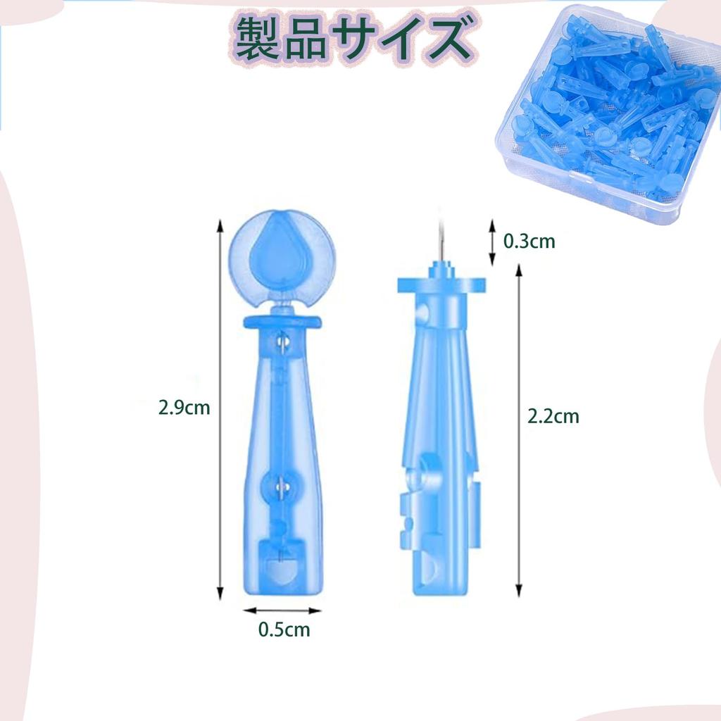 Roczential 100 Blackhead Removal Acne Pore ABS Easy To Disposable Beauty Tool Tools, Needles, Care, Material, Use, Portable, (Blue)