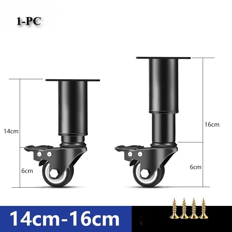

1PC 14-16/18-24cm Adjustable Furniture Feet High Quality Universal Caster Wheel for Furniture Swivel Caster Silent Portability