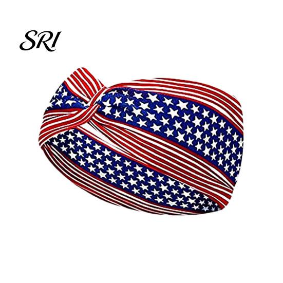 Diadema de Tela con Estampado de Bandera Suave para el Día de la Independencia con Estrellas Accesorios para el Cabello Americanos Diseño de Rayas Diadema Patriótica Festiva Accesorios Julio