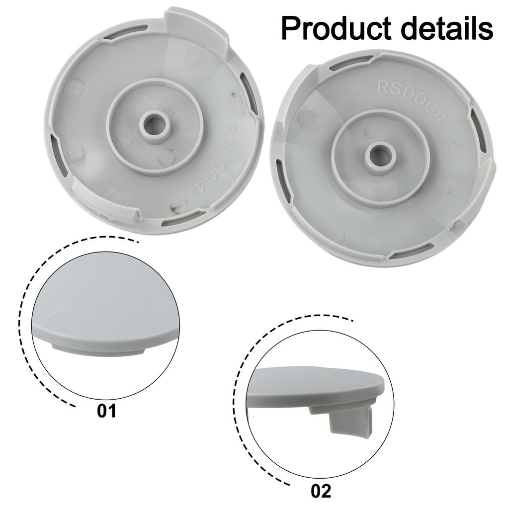 2/6 Piece Spool Cover Set For RLT Trimmers RLT4027 RLT4125 RLT5027 RLT6030 Reliable ABS Material Replacement