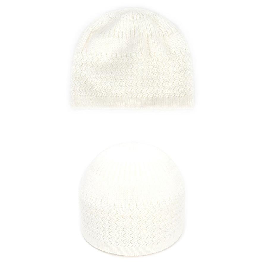 Autumn and Winter Hats Knit Hats Men's and Women's Wave Jacquard Neutral Dome Warm Woolen Toe Caps