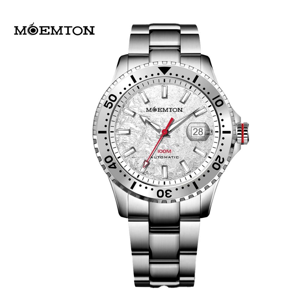 MOEMTON man watches, fully automatic mechanical watch, sapphire crystal, sports diving watches for man