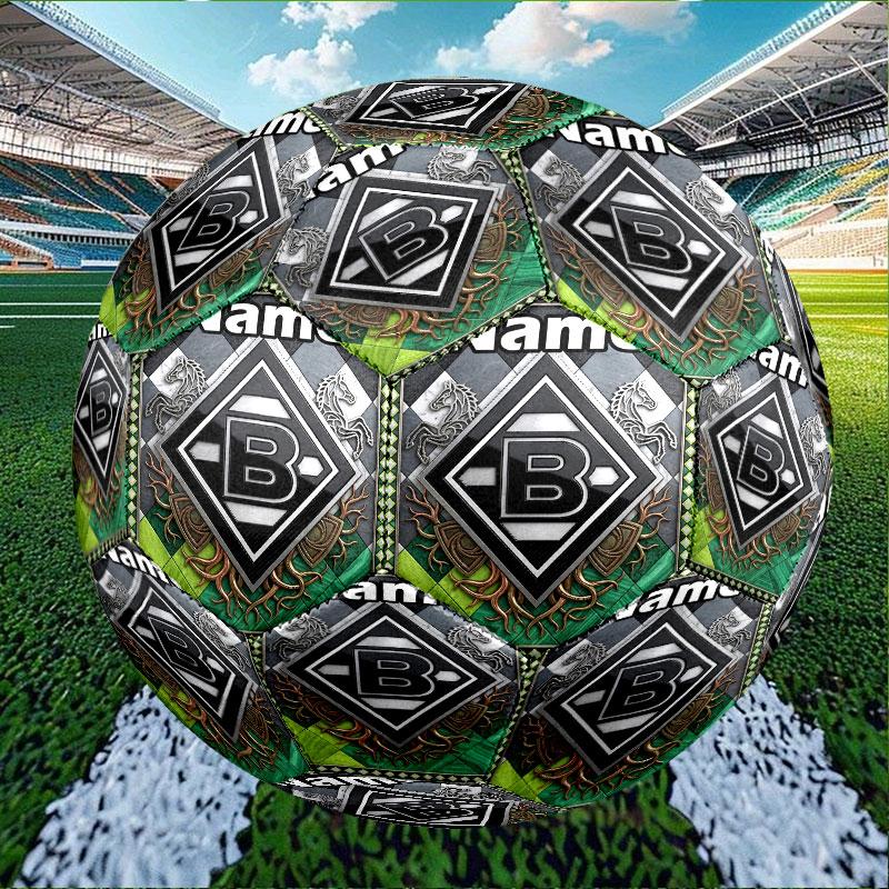 Custom Name Personalized Borussia Monchengladbach Print Size 5 Soccer Ball Training & Match Football, for Team, Kicking, Gift for Football Enthusiasts